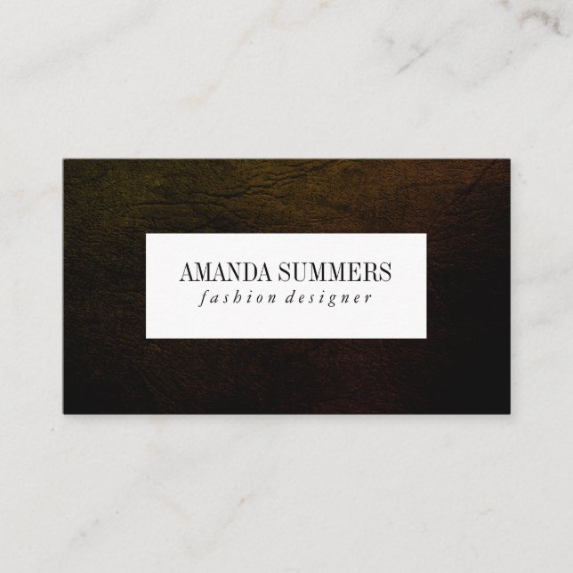 Distressed Texture Business Card (Front)