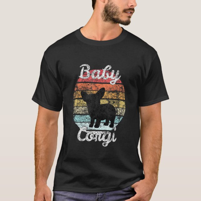 Distressed Thunder For Corgi Dog Tee (Front)