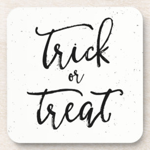 Distressed Trick Or Treat Halloween Coaster
