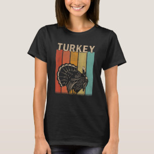 Distressed Turkey Men Women Kid Cute Turkey Retr T-Shirt