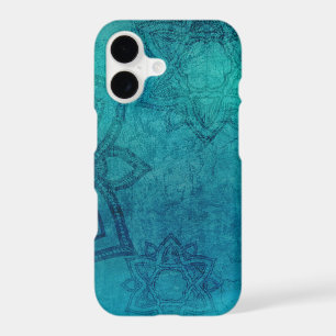 Distressed Turquoise Mandala iPhone Cover