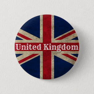 Distressed UK Flag 6 Cm Round Badge