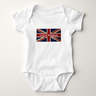 Distressed UK Flag Baby Bodysuit