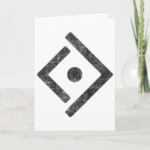 Distressed Ukraine Freedom Symbol Resistance Logo Card