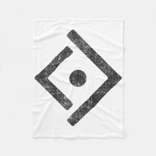 Distressed Ukraine Freedom Symbol Resistance Logo Fleece Blanket
