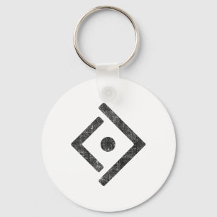 Distressed Ukraine Freedom Symbol Resistance Logo Key Ring