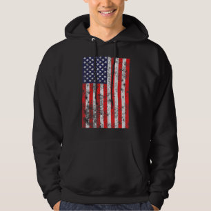 Distressed Usa Flag 4th July American Men Women Pa Hoodie
