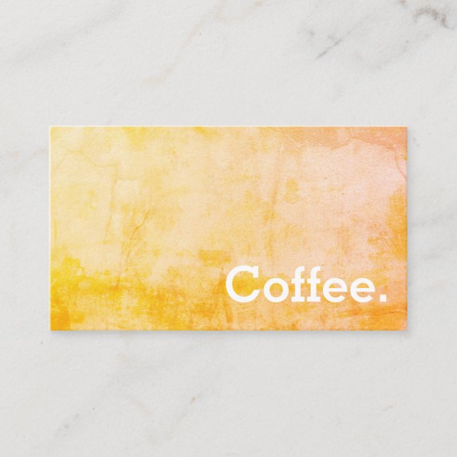 Distressed Vendredi Simple Loyalty Coffee Punch Card (Front)