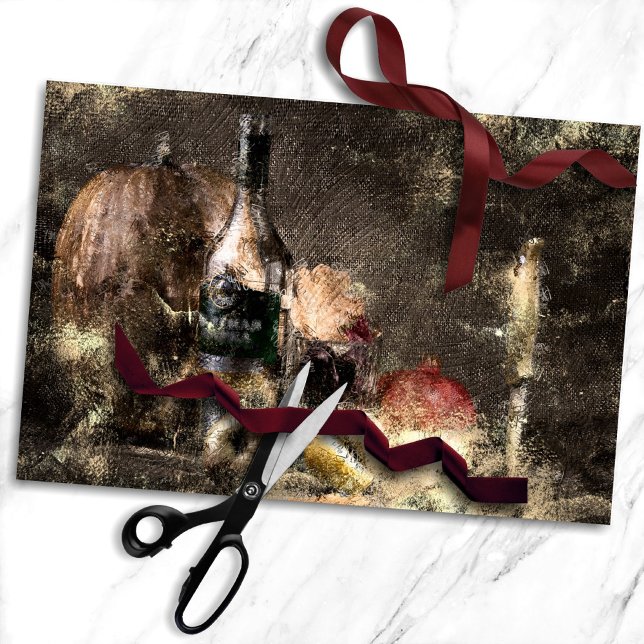 Distressed Vineyard | Wine and Apple Grunge Tissue Paper (Creator Uploaded)