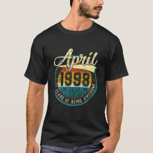 Distressed Vintage April 1998 23Rd Birthday Gift 2 T-Shirt