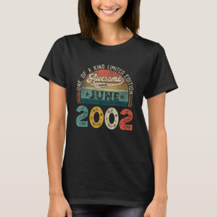 Distressed Vintage Awesome Since June 2002 21st Bi T-Shirt