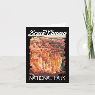 Distressed Vintage Bryce Canyon 2025 National Park Card