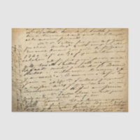 Distressed Vintage Hand Written Script Decoupage