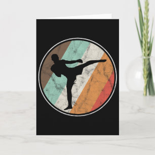 Distressed Vintage Kickboxing Muay Thai Card