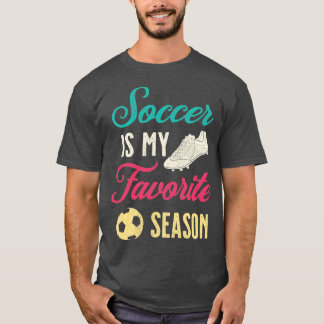 Distressed Vintage Soccer Is My Favourite Season G T-Shirt