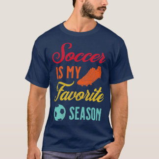 Distressed Vintage Soccer Is My Favourite Season G T-Shirt