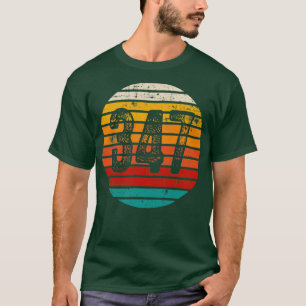 Distressed Vintage Sunset 347 Area Code T-Shirt
