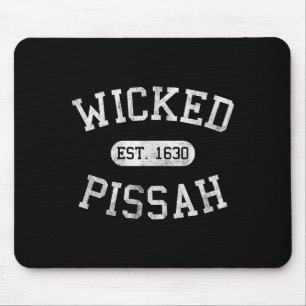 Distressed Vintage Wicked Ah Boston Ma Gag Bostoni Mouse Pad