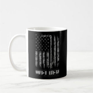 Distressed Welder American Flag Usa Patriotic Weld Coffee Mug