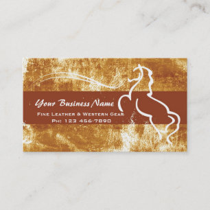 Distressed Western Theme Business Card