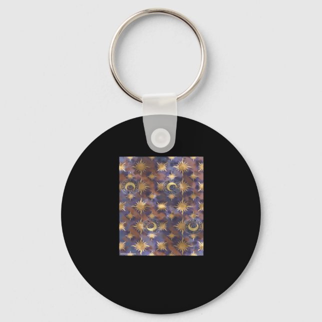 Distressed Whimsigoth Wallpaper Key Ring (Front)