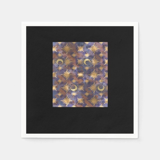 Distressed Whimsigoth Wallpaper Napkin (Front)