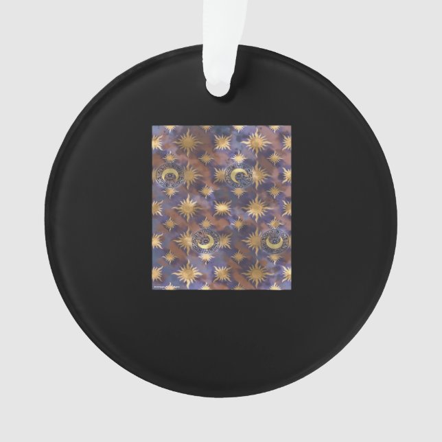 Distressed Whimsigoth Wallpaper Ornament (Front)