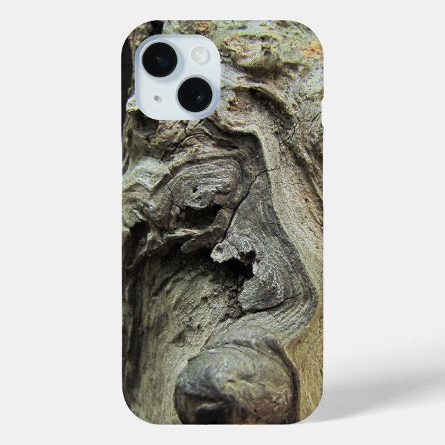 Distressed Wood Sculpture Image -  iPhone Case (Back)
