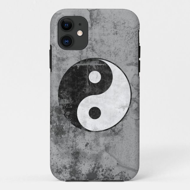 Distressed Yin Yang iPhone Case (Back)