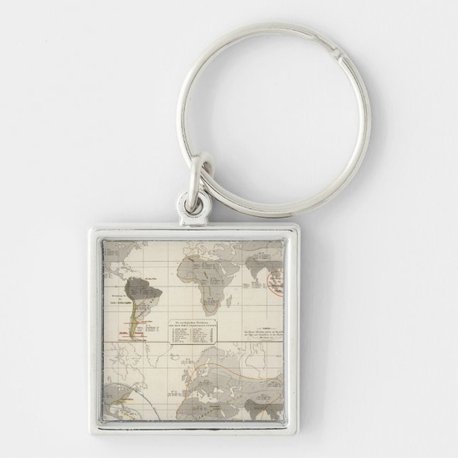 Distribution of birds and amphibians key ring (Front)