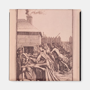 Distribution of Bread at the Louvre Magnet