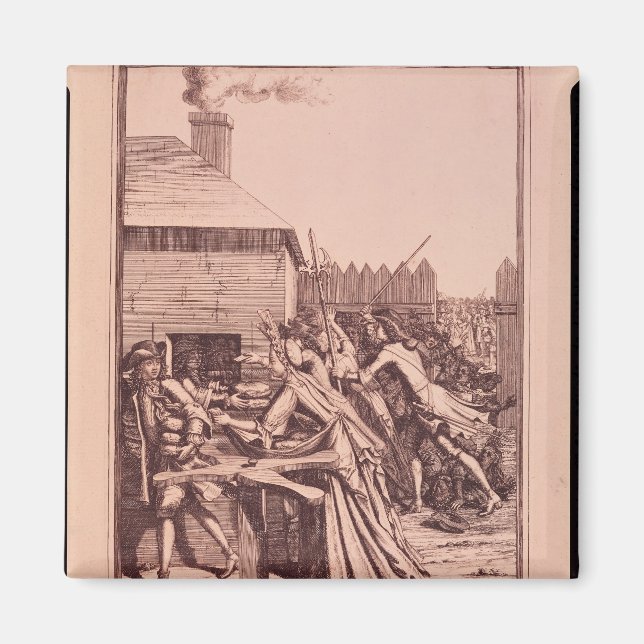 Distribution of Bread at the Louvre Magnet (Front)