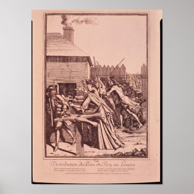 Distribution of Bread at the Louvre Poster (Front)