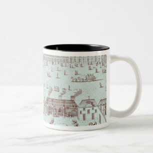 Distribution of Bread at the Tuileries Kiosk Two-Tone Coffee Mug