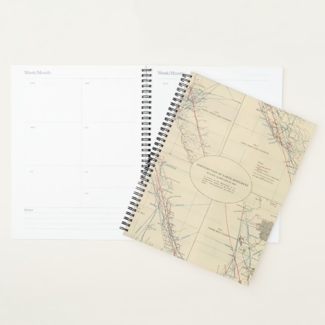 Distribution of earth movement in California Planner (Display)