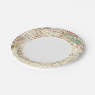 Distribution plants paper plate