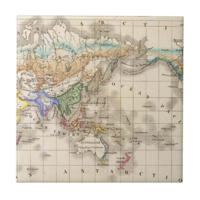 Distribution primitive du genre humain ceramic tile (Front)