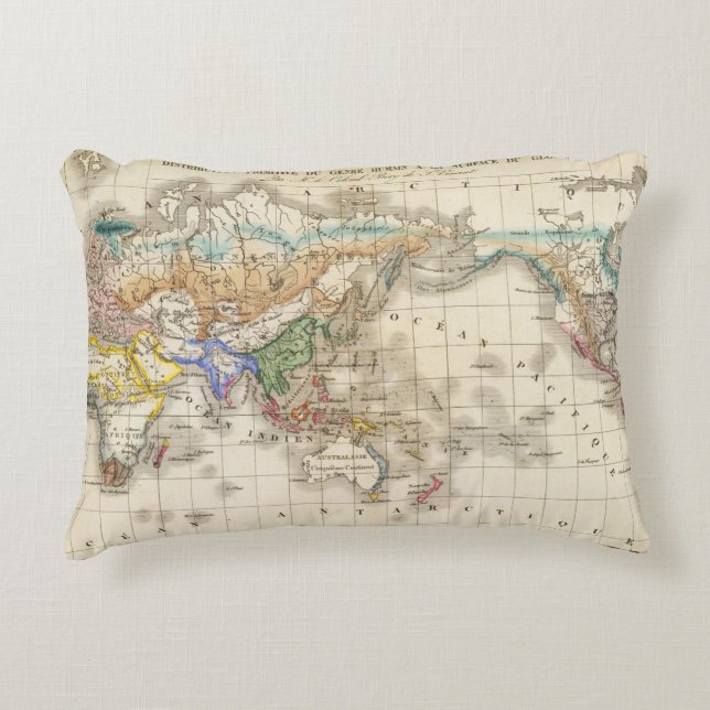 Distribution primitive du genre humain decorative cushion (Front)