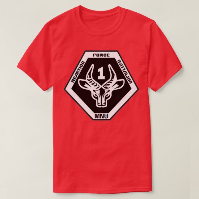 District 9 MNU 1st Reaction Battalion T-Shirt (Design Front)