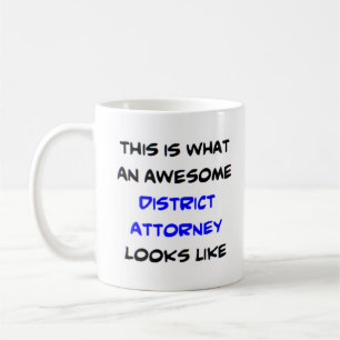 district attorney, awesome coffee mug