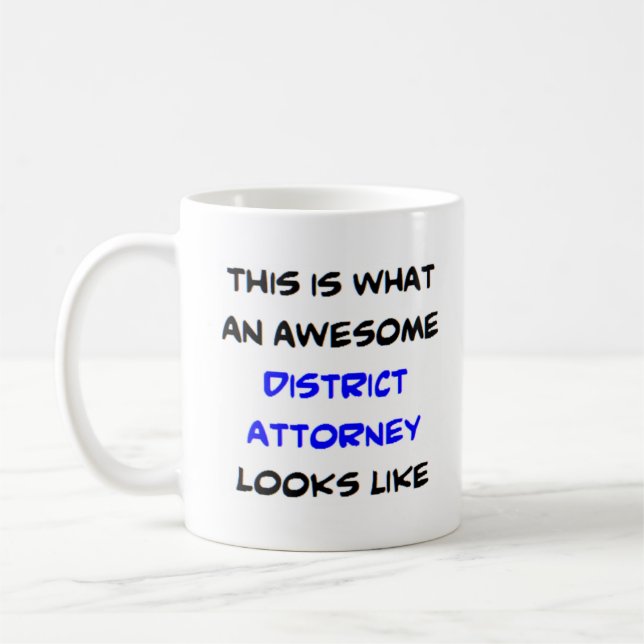 district attorney, awesome coffee mug (Left)