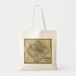 District of Columbia Civil War Era Map Tote Bag