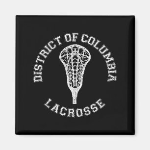 District Of Columbia Lacrosse Girls Lax Retro Dist Magnet