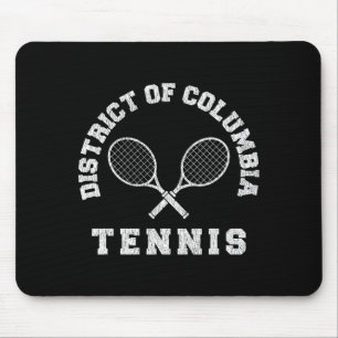 District Of Columbia Vintage Tennis Team Distresse Mouse Pad