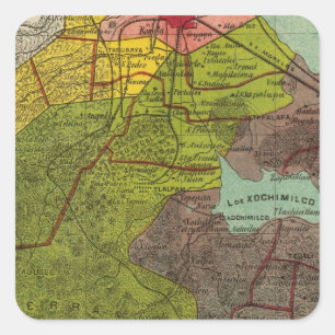 Distrito Federal, Mexico 2 Square Sticker