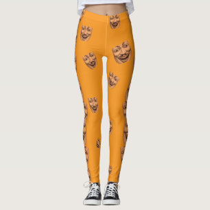 Disturbing Grinning Face Leggings