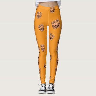 Disturbing Grinning Face Leggings