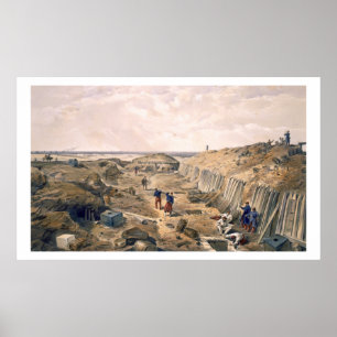 Ditch of the Bastion du Mat, plate from 'The Seat Poster