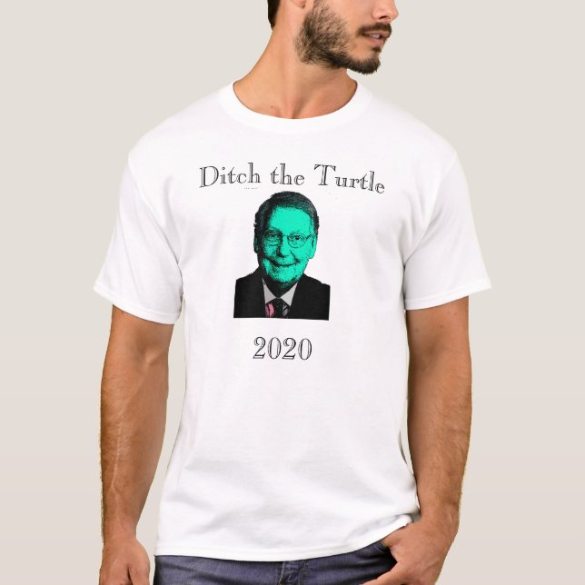 Ditch the Turtle (Mitch McConnell) in 2020 T-Shirt (Front)