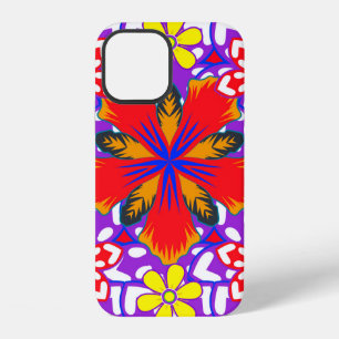 Ditsy cute floral seamless pattern in white, red a iPhone 12 case